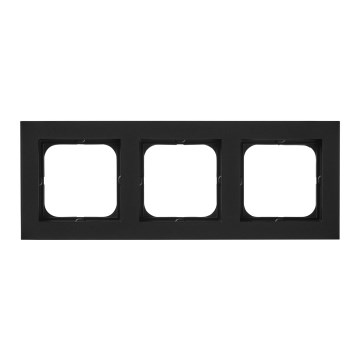 Ospel - SONATA 3-Gang Frame, Black