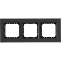 Ospel - SONATA 3-Gang Frame, Matte Black
