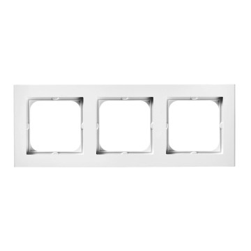 Ospel - SONATA 3-Gang Frame, White