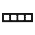 Ospel - SONATA 4-Gang Frame, Glossy Black