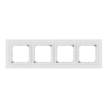 Ospel - SONATA 4-gang frame, matte white