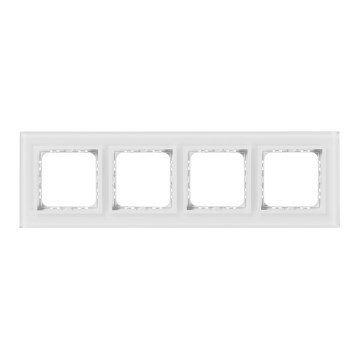 Ospel - SONATA 4-gang frame, matte white