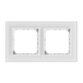 Ospel - SONATA Double Glass Frame, Matte White