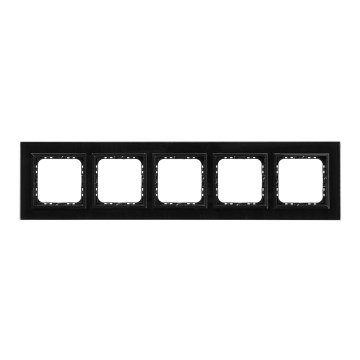 Ospel - SONATA five-gang frame, glossy black
