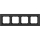 Ospel - SONATA four-gang frame matte black