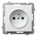 Ospel - SONATA Frameless 230V Wall Socket, White