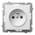 Ospel - SONATA Frameless 230V Wall Socket, White