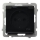 Ospel - SONATA Frameless Outdoor Schuko Socket 230V IP44 Black