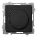 Ospel - SONATA Frameless Rotary Dimmer, Black