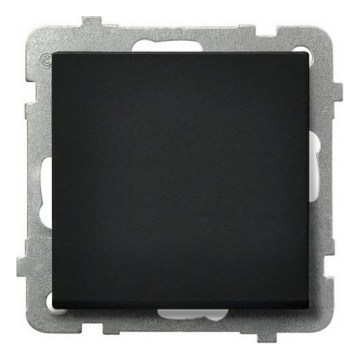 Ospel - SONATA Frameless Single-Pole Switch No. 1/0, Black