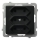Ospel - SONATA Frameless Triple Euro Socket 230 V, Black