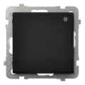 Ospel - SONATA No. 7 frameless cross (4-way) switch, black