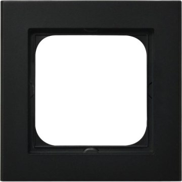 Ospel - SONATA Single-Gang Frame, Black