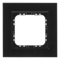 Ospel - SONATA Single-Gang Frame, Glossy Black
