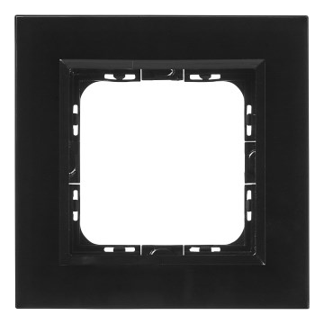 Ospel - SONATA Single-Gang Frame, Glossy Black