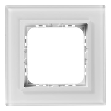 Ospel - SONATA Single-Gang Frame, Glossy White