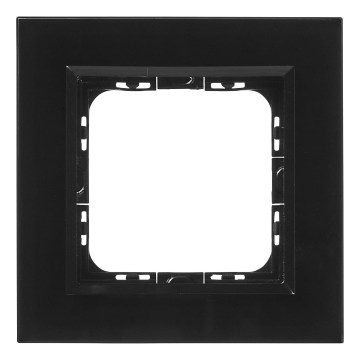 Ospel - SONATA Single-Gang Glass Frame, Glossy Black