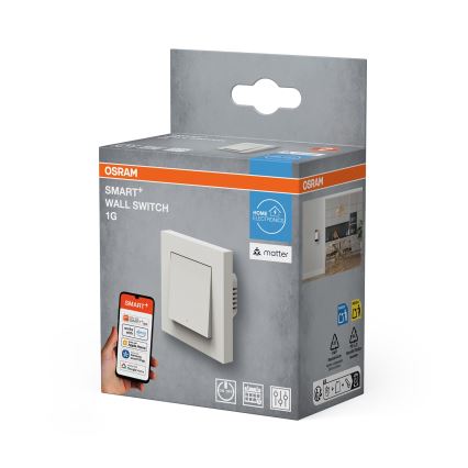 Osram - 1-Button SMART+ MATTER 230V Wi-Fi Switch