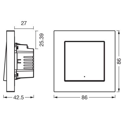 Osram - 1-Button SMART+ MATTER 230V Wi-Fi Switch