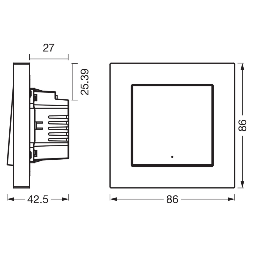 Osram - 1-Button SMART+ MATTER 230V Wi-Fi Switch