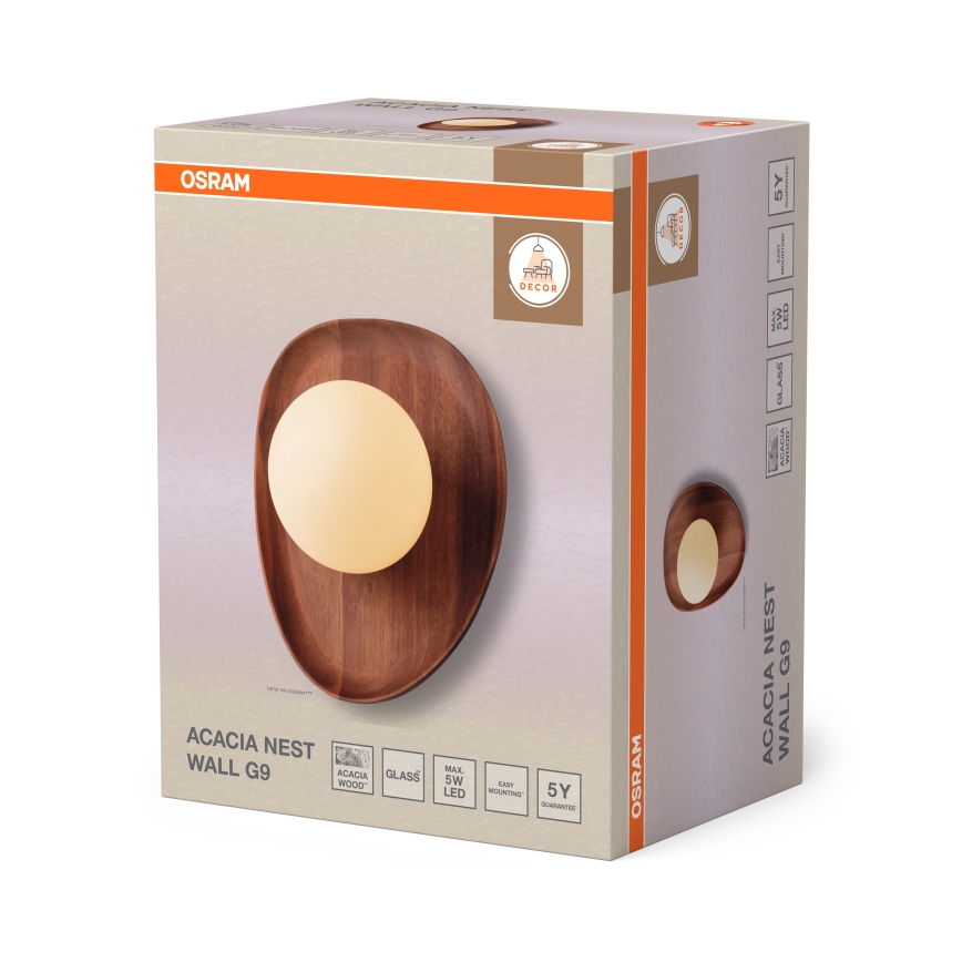 Osram - ACACIA NEST Wall Light 1xG9/5W/230V Acacia