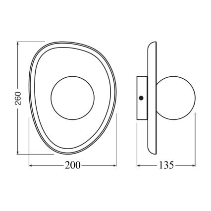 Osram - ACACIA NEST Wall Light 1xG9/5W/230V Acacia