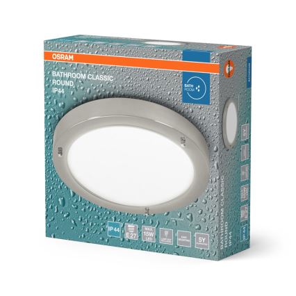Osram - Bathroom ceiling light BATHROOM CLASSIC 1xE27/15W/230V Ø 31 cm IP44