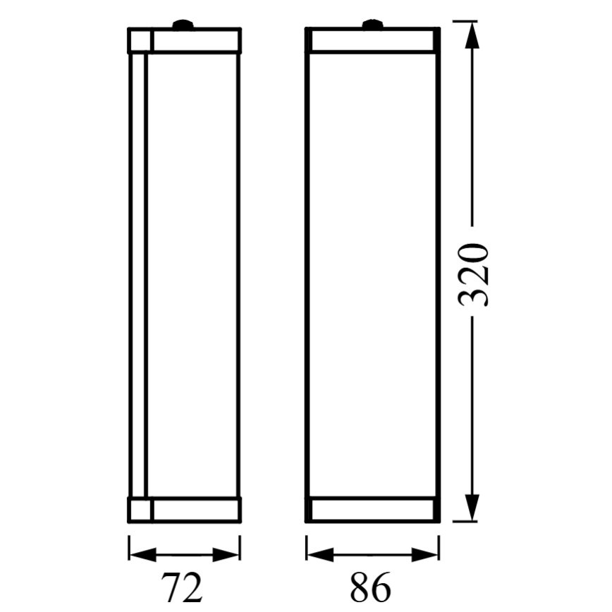 Osram - BATHROOM CLASSIC Bathroom wall light 2xE14/12W/230V IP44 Polished chrome