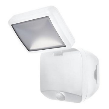 Osram - Battery-powered LED outdoor wall floodlight with sensor, 4W, 4xD, IP54