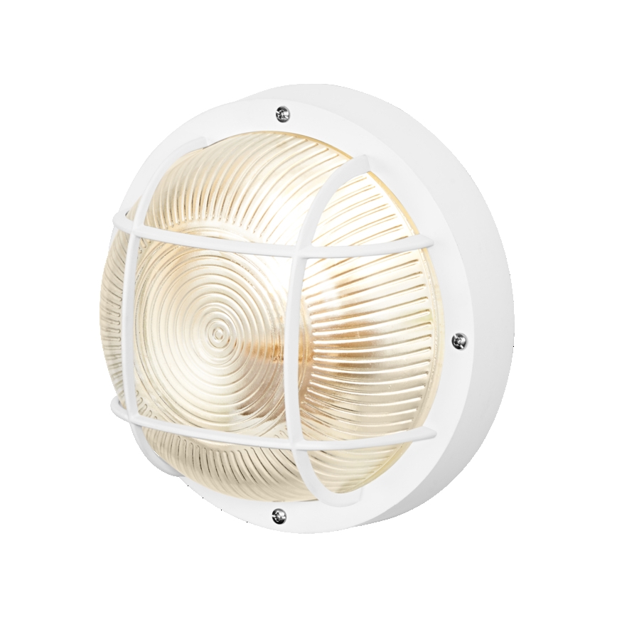 Osram - BULKHEAD Outdoor Wall Light 1xE27/10W/230V Ø 19 cm IP54 White