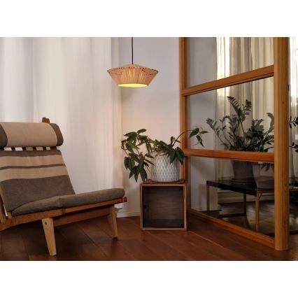 Osram - Cable-hung pendant light DECOR STRIPES 1xE27/10W/230V Ø 40.5 cm beige