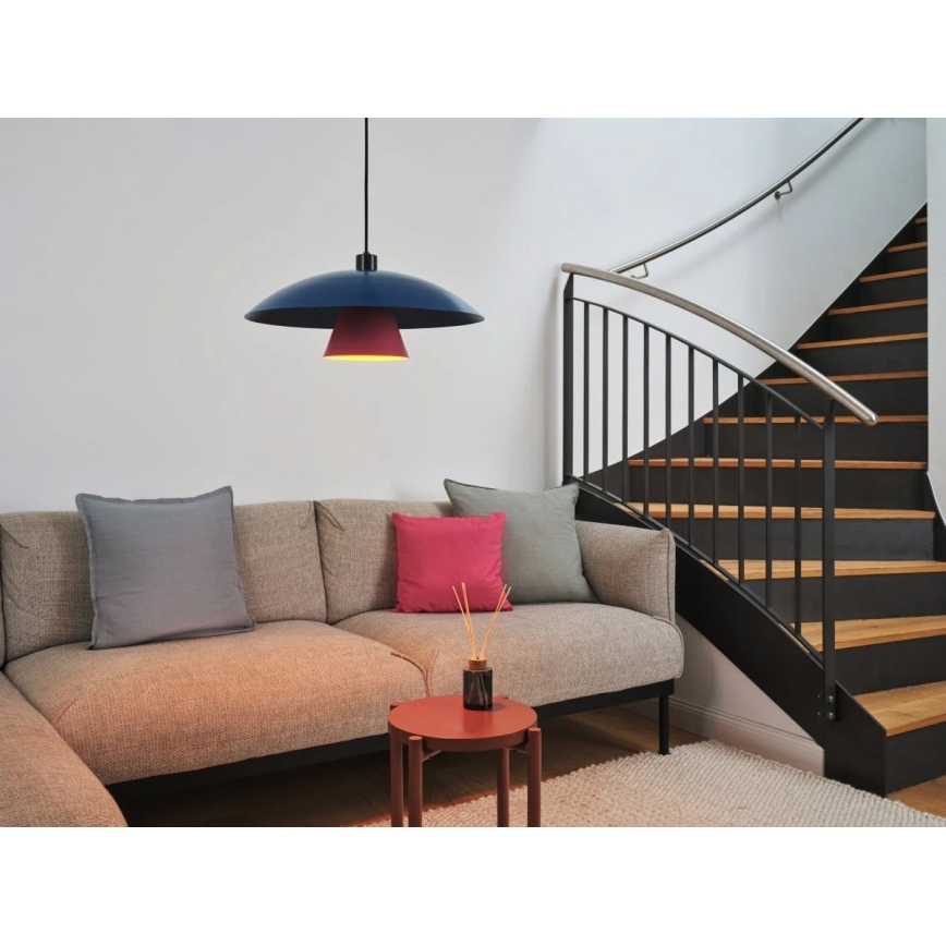 Osram - Cable pendant light DECOR FLYING MUSHROOM 1xE27/25W/230V, Ø 50 cm, Blue