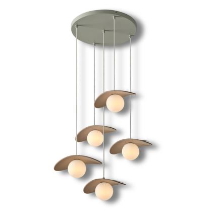 Osram - Cable-suspended chandelier DECOR PEARL 5xG9/5W/230V beige