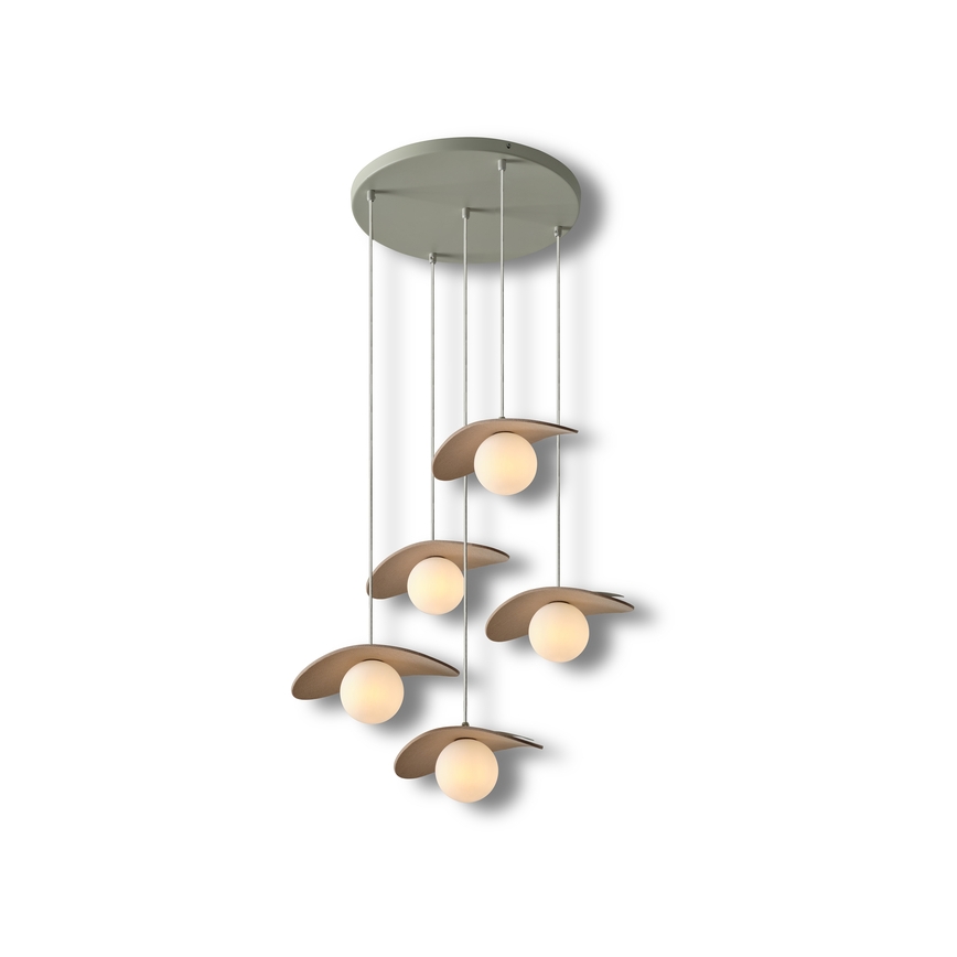 Osram - Cable-suspended chandelier DECOR PEARL 5xG9/5W/230V beige