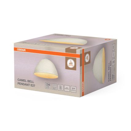 Osram - Cable-suspended pendant CAMEL BELL 1xE27/9W/230V Ø 37.5 cm
