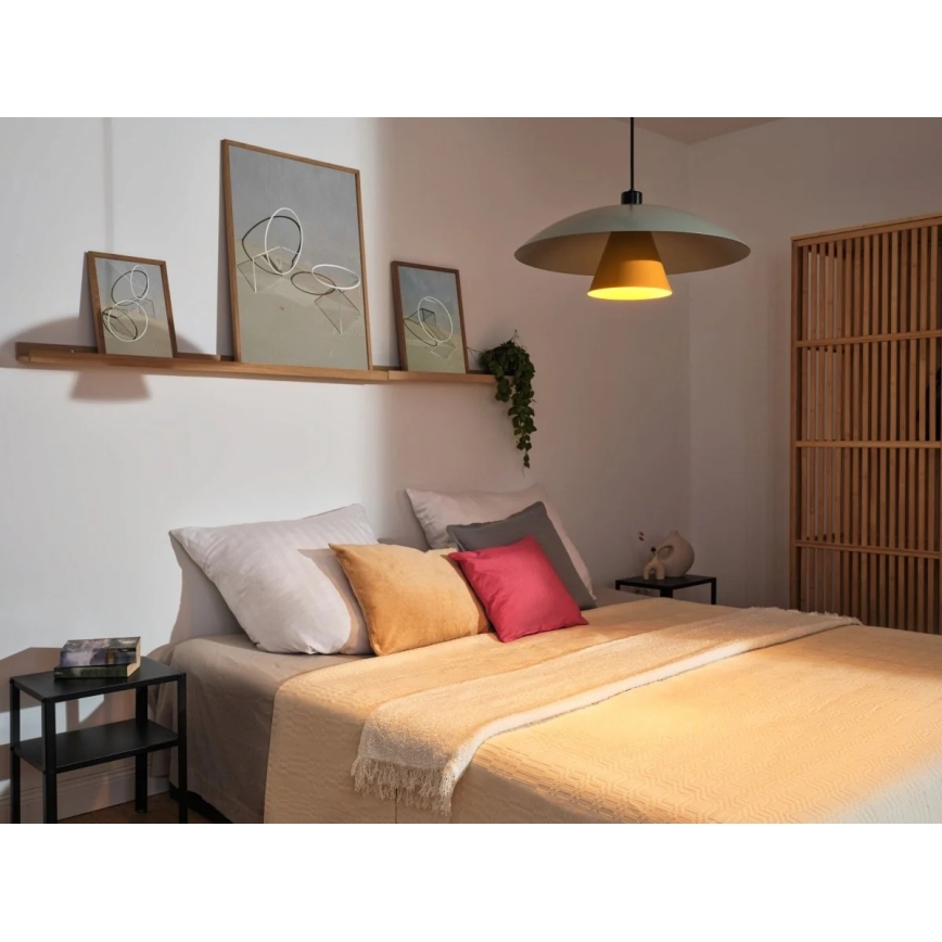 Osram - Cable-suspended pendant DECOR FLYING MUSHROOM 1xE27/25W/230V dia. 50 cm green