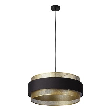Osram - Cable-suspended pendant DECOR HORNET 3xE27/10W/230V, Ø 50 cm, black/gold