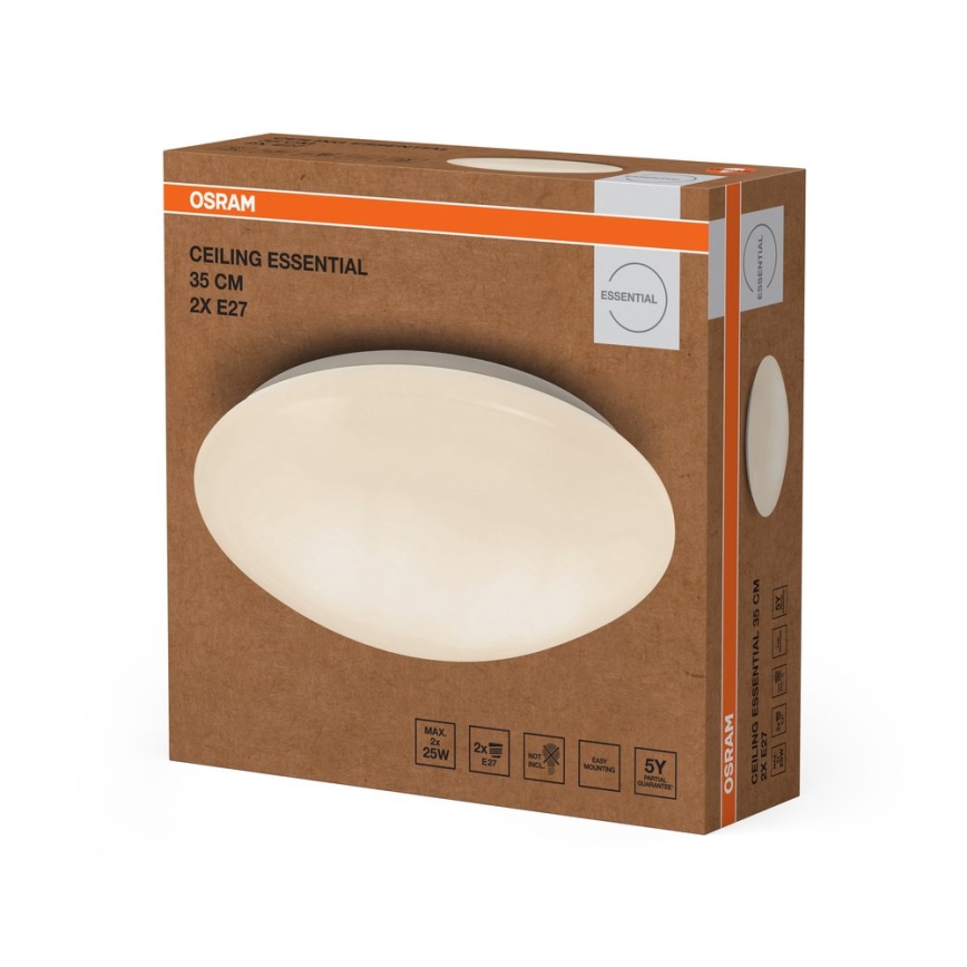 Osram - CEILING ESSENTIAL ceiling light 2xE27/25W/230V Ø 35 cm white