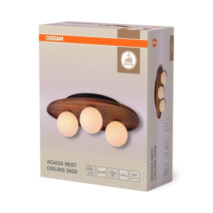 Osram - Ceiling light ACACIA NEST 3xG9/5W/230V acacia