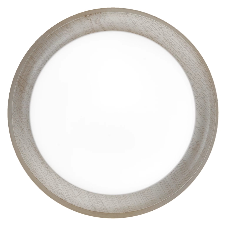 Osram - Ceiling light ORBIS MADRID 2xE27/10W/230V Ø 29 cm wood-effect finish