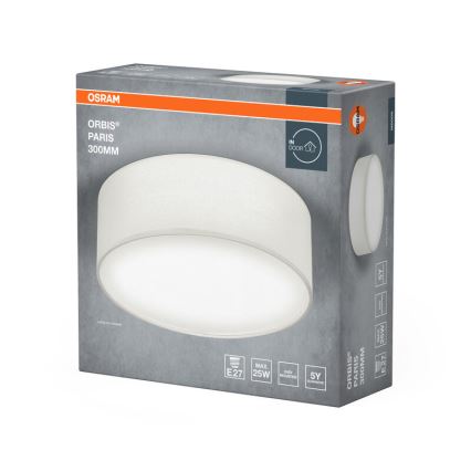 Osram - Ceiling light ORBIS PARIS 1xE27/25W/230V dia. 30 cm white