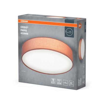 Osram - Ceiling light ORBIS PARIS 2xE27/25W/230V Ø 40 cm brown