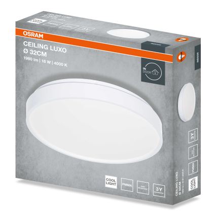 Osram - CEILING LUXO LED Ceiling Light, 18W/230V, Ø 32 cm, White