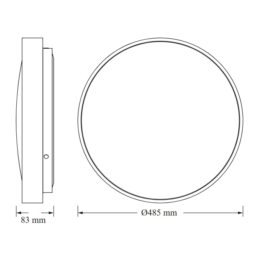 Osram - CEILING LUXO LED ceiling light, 36W, 230V, Ø 49 cm, silver