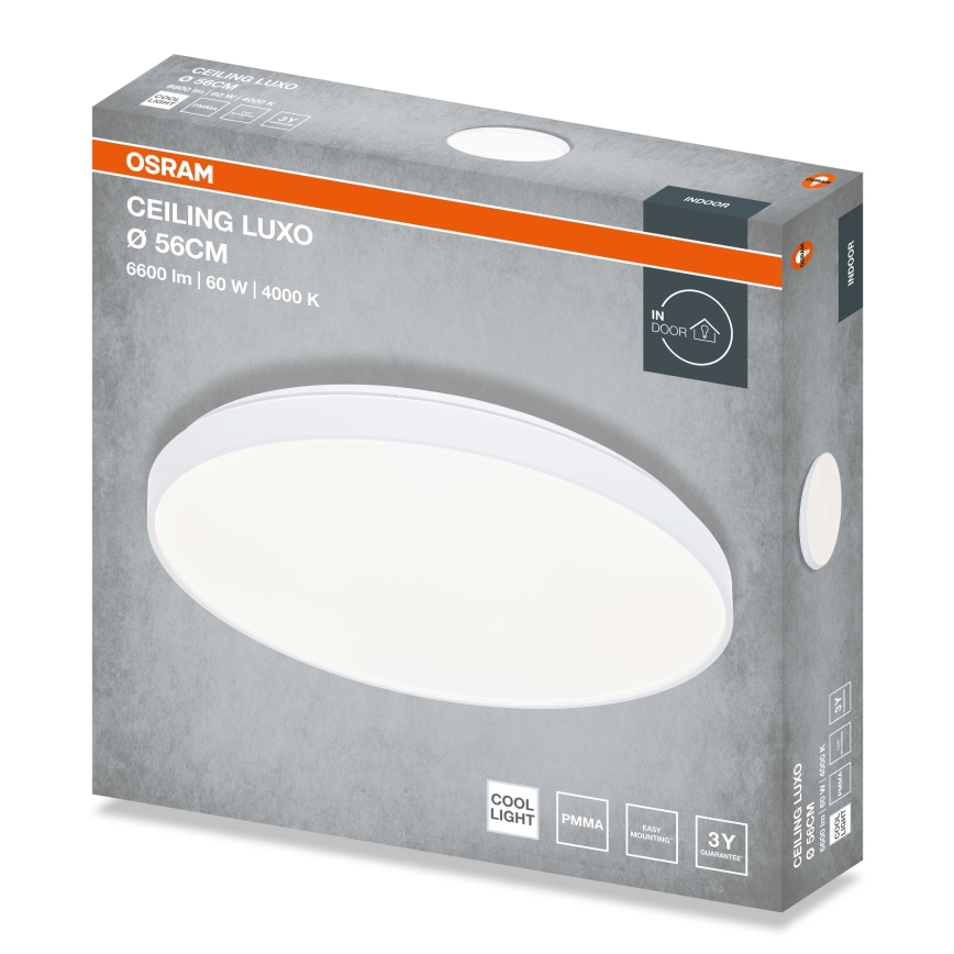 Osram - CEILING LUXO LED ceiling light 60W/230V, Ø 56 cm, white