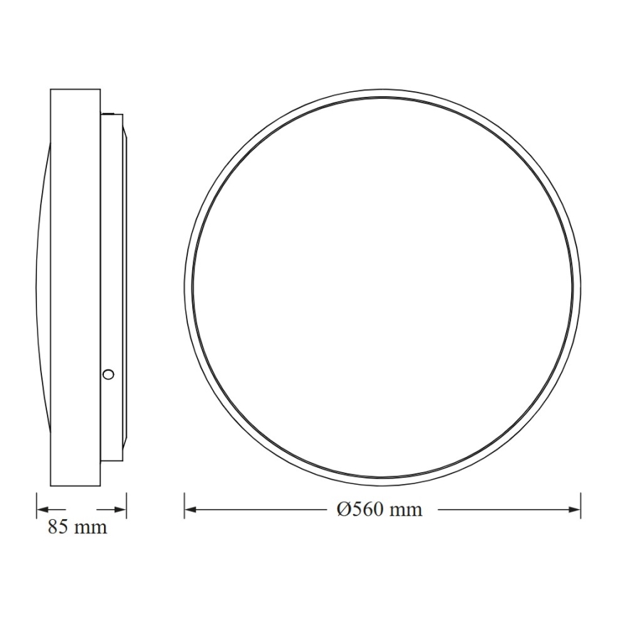 Osram - CEILING LUXO LED ceiling light 60W/230V, Ø 56 cm, white