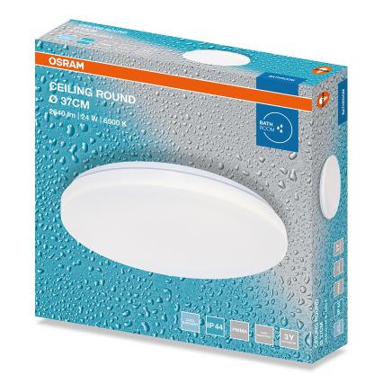 Osram - LED Bathroom Ceiling Light CEILING ROUND LED/24W/230V 6500K Ø 37 cm IP44 white