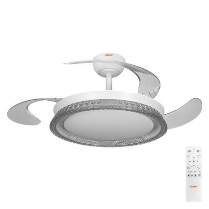Osram - LED RGB Dimmable Ceiling Light with Fan CIERZO LED/35W/230V 3000-6500K + Remote Control