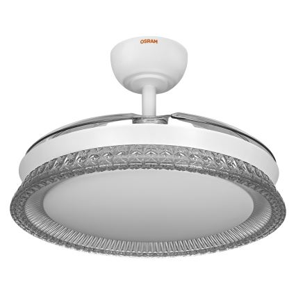 Osram - LED RGB Dimmable Ceiling Light with Fan CIERZO LED/35W/230V 3000-6500K + Remote Control