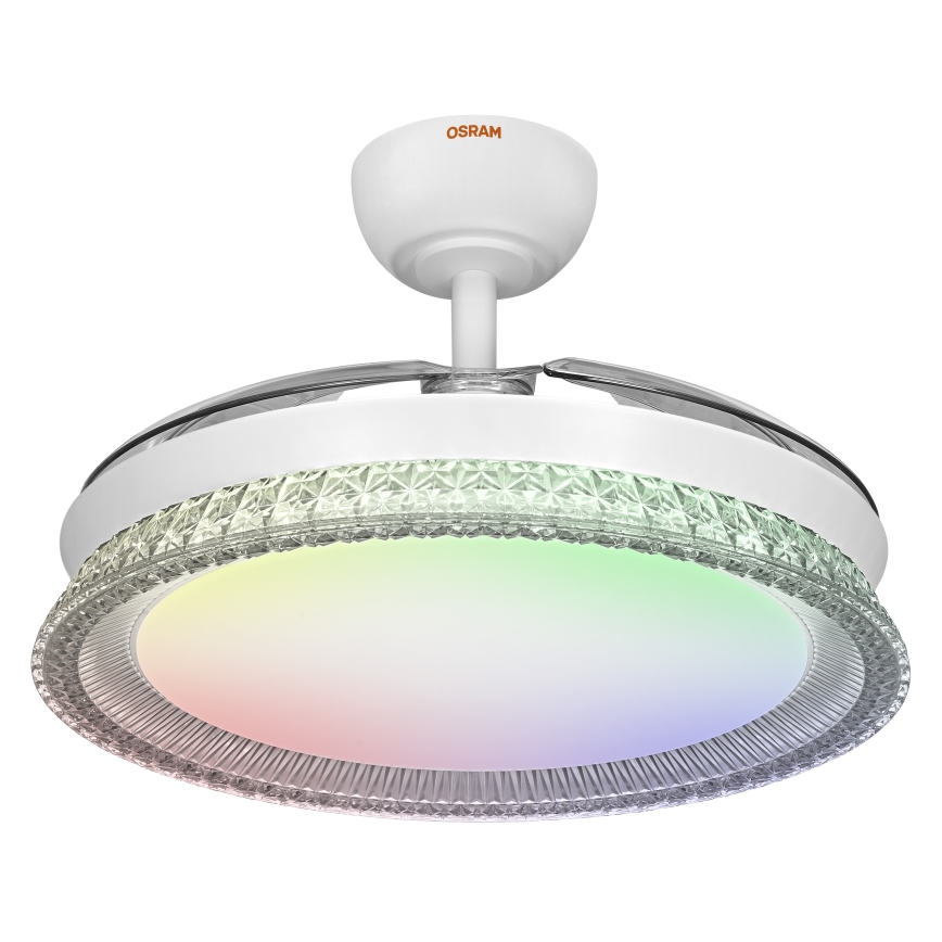 Osram - LED RGB Dimmable Ceiling Light with Fan CIERZO LED/35W/230V 3000-6500K + Remote Control